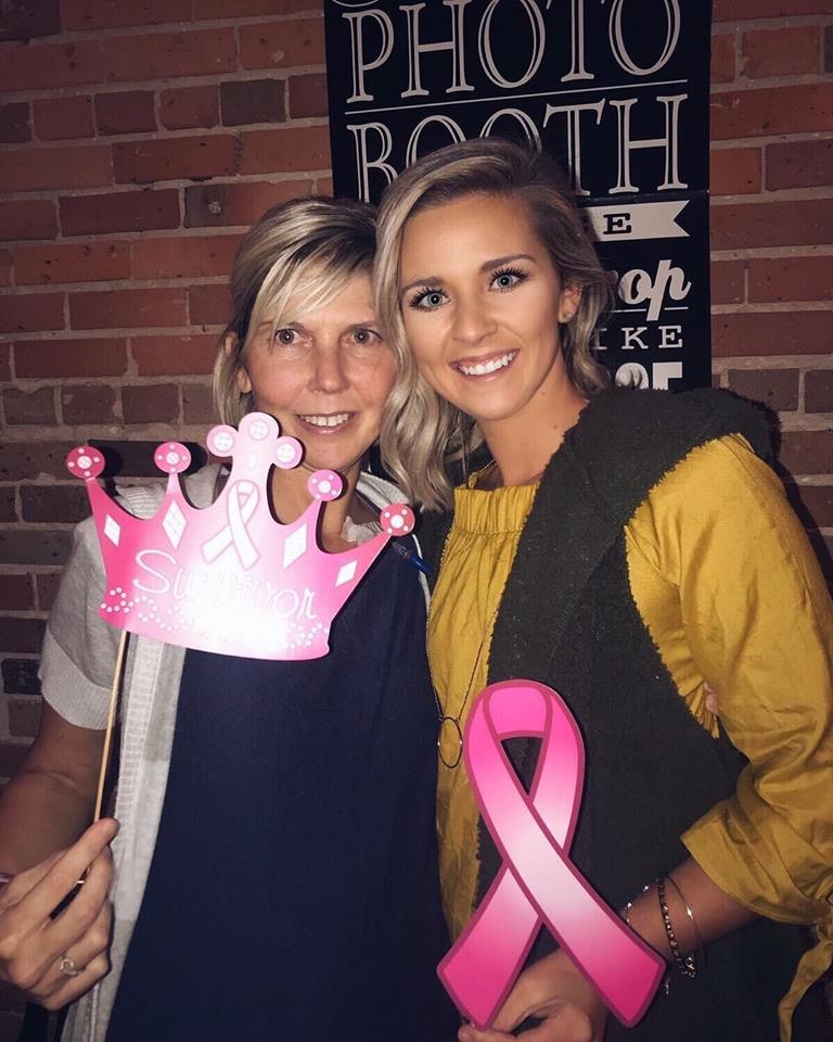 Natalie Parry, Survivor, and her daughter, Taylor at the Annual Fundraiser, A Pink Pick’n