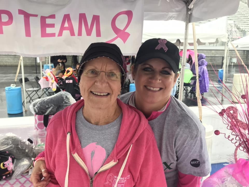 Sherry Nance, President, TRLF, Inc. and her mom, Connie Whitaker, Survivor participating in the Making Strides Against Breast Cancer event in Charlotte, N.C. 